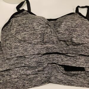 Motherhood Maternity Charcoal and Black Nursing Bra